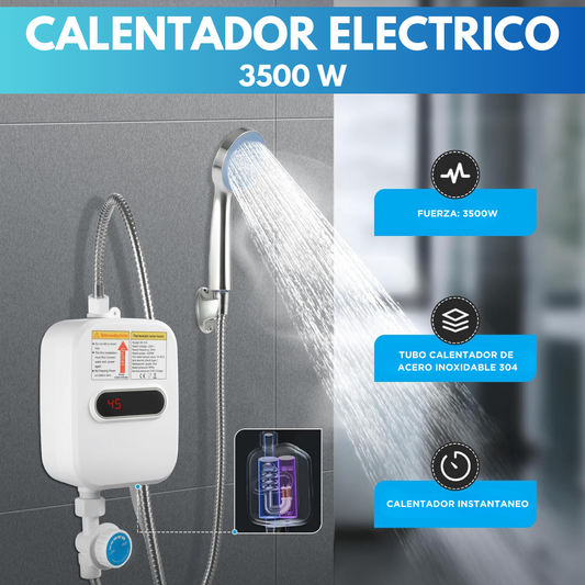 Calentador de agua eléctrico instantáneo de 3500W