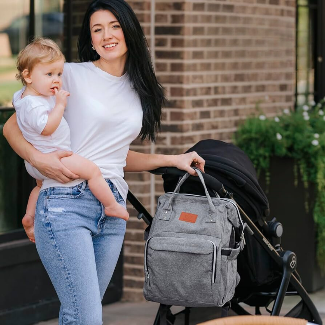 Mochila para pañales con cuna